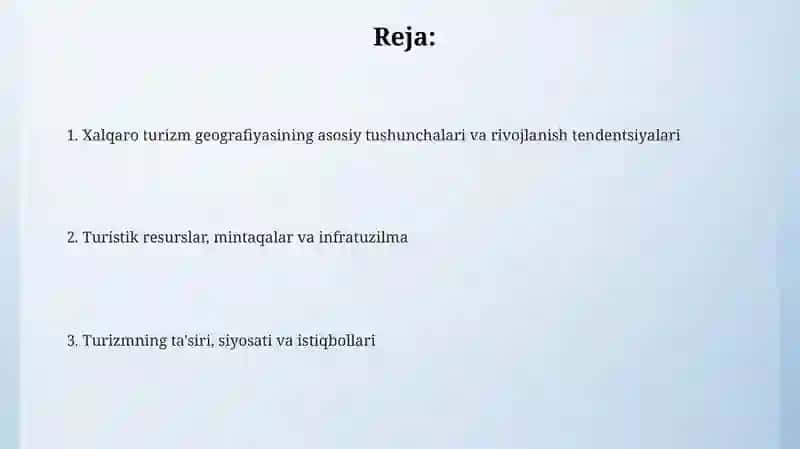Xalqaroturizmgeografiyasi 2