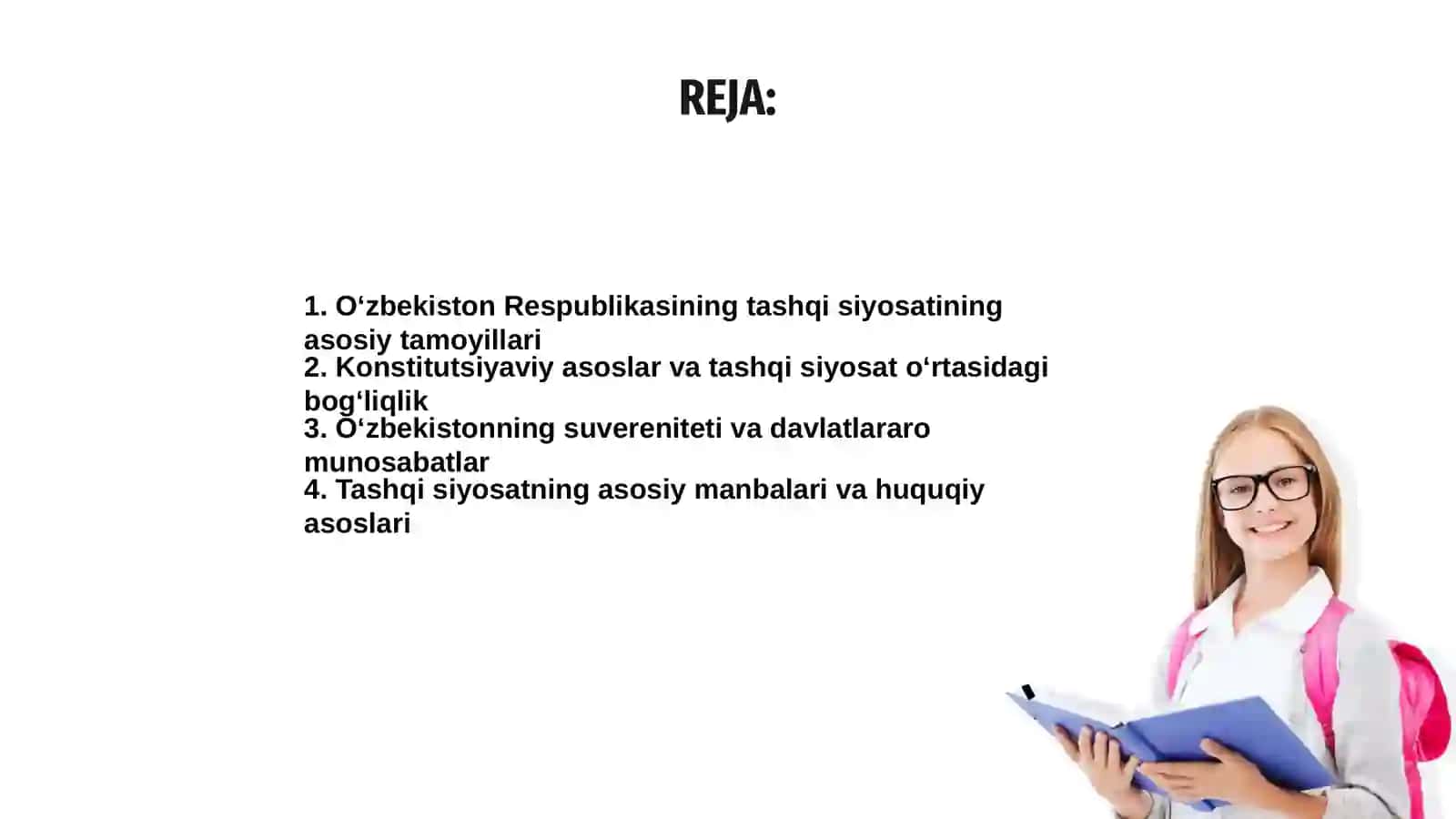 O‘zbekiston Respublikasi tashqi siyosatining Konstitutsiyaviy asoslari 2