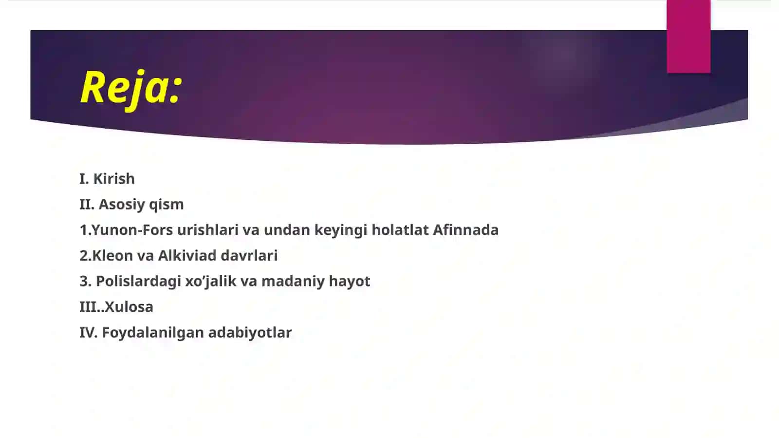 Miloddan avvalgi V-IV asrlardaYunoniston. Polis tizimining inqirozi 2