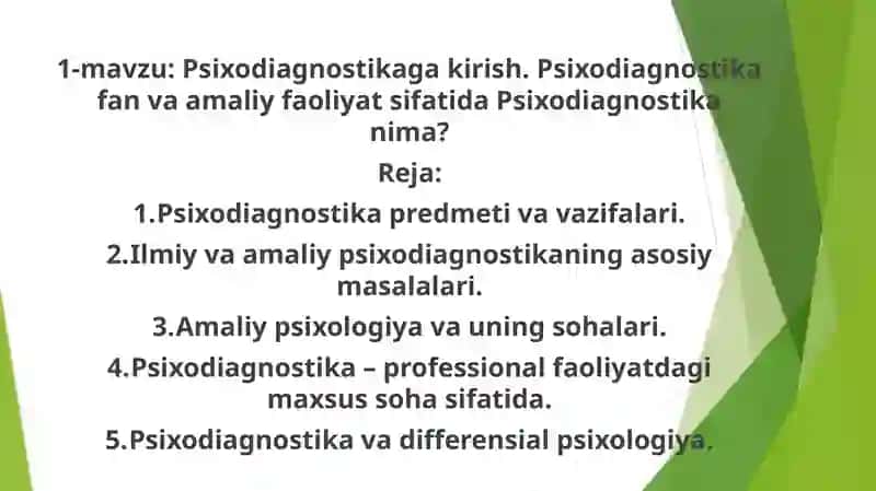 Psixodiagnostika 2