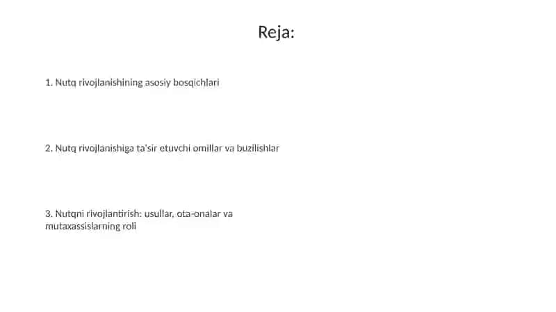 Nutq rivojlanishi 2