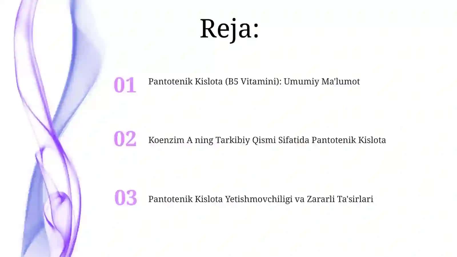 Pantotenik Kislota (B5 Vitamini) 2