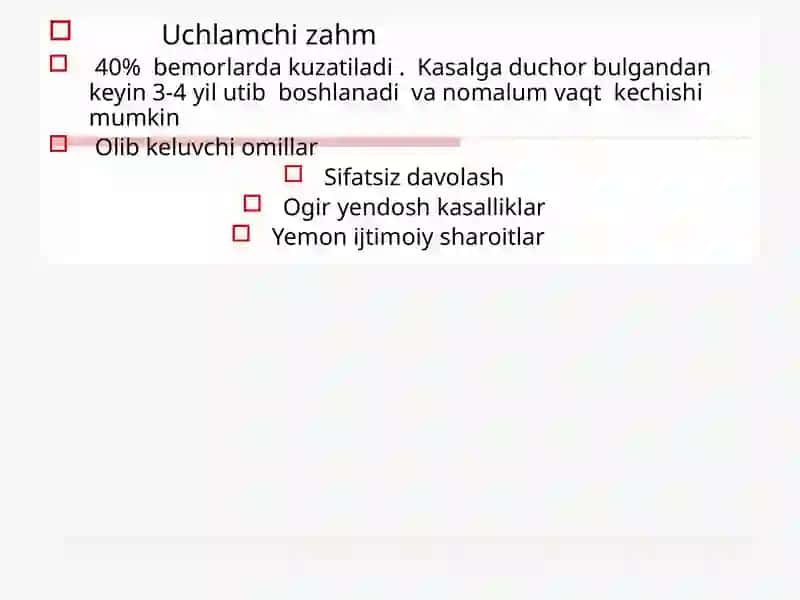 Uchlamchi va tugma zahm 2