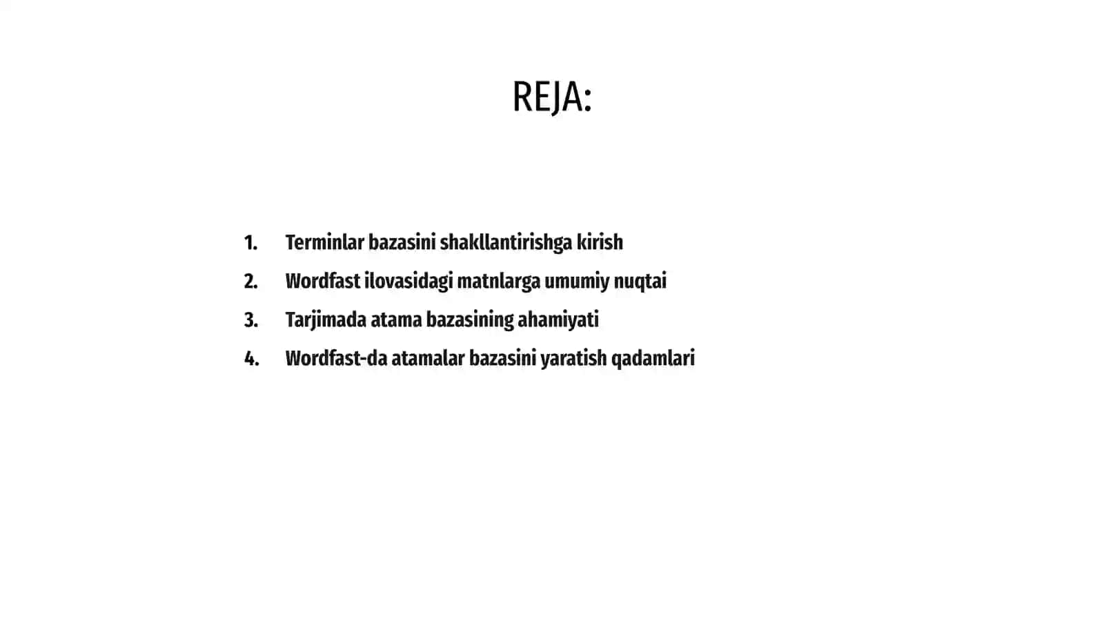 Wordfast ilovasi yordamida matnlarning terminlar bazasini shakllantirish 2