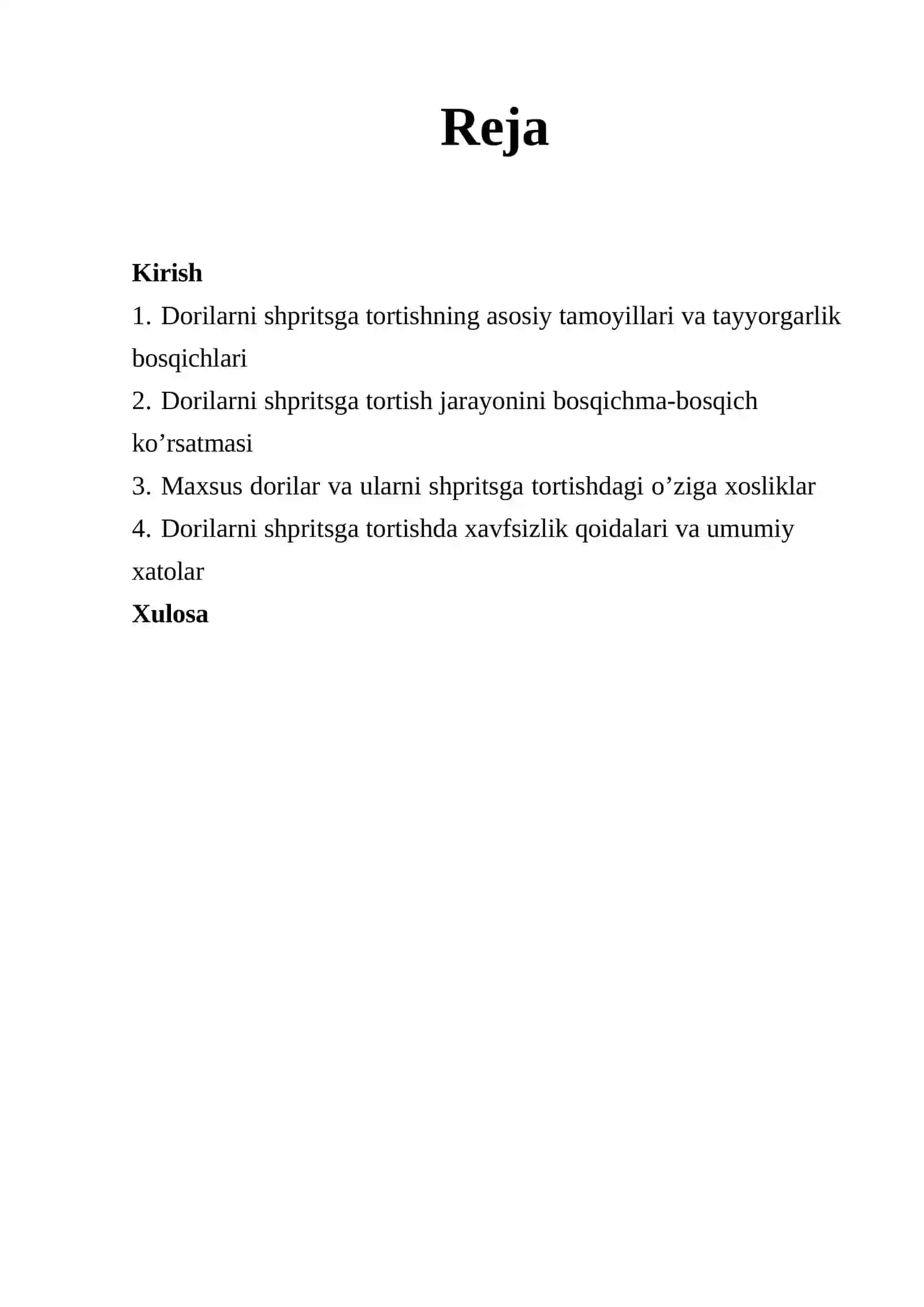 Dorilarni shpritsga tortish texnikasi 2