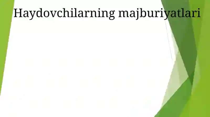 Yo'L Harakati Ishtrokchilari Va Ularning Vazifalari 2