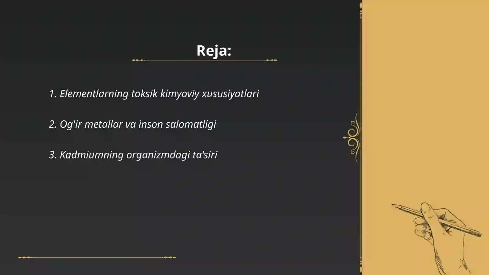 Elementlarning inson soĝliĝiga zararli tasiri 2