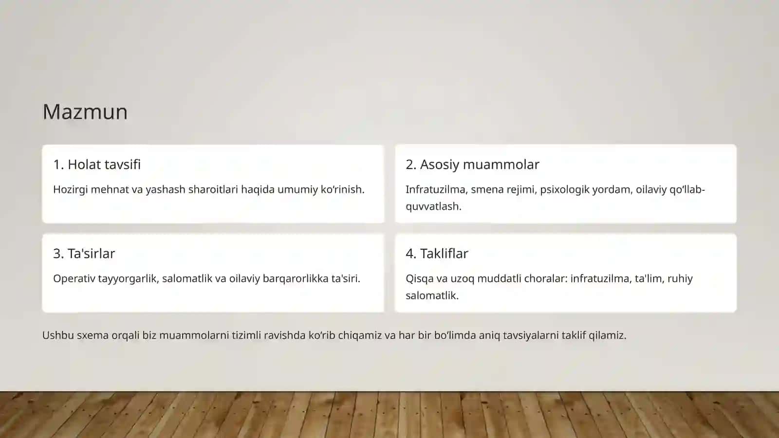 Harbiy xizmatchilarning mehnat sharoitlari 2