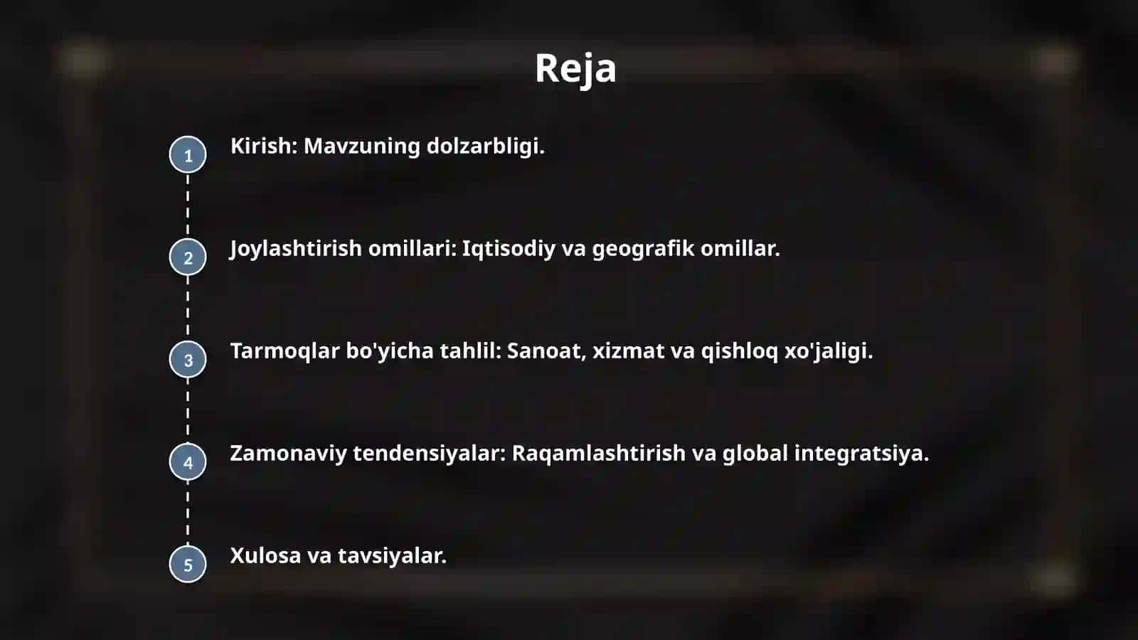 Turli tarmoqlarda korxonalarni joylashtirishning qonuniyatlari. 2