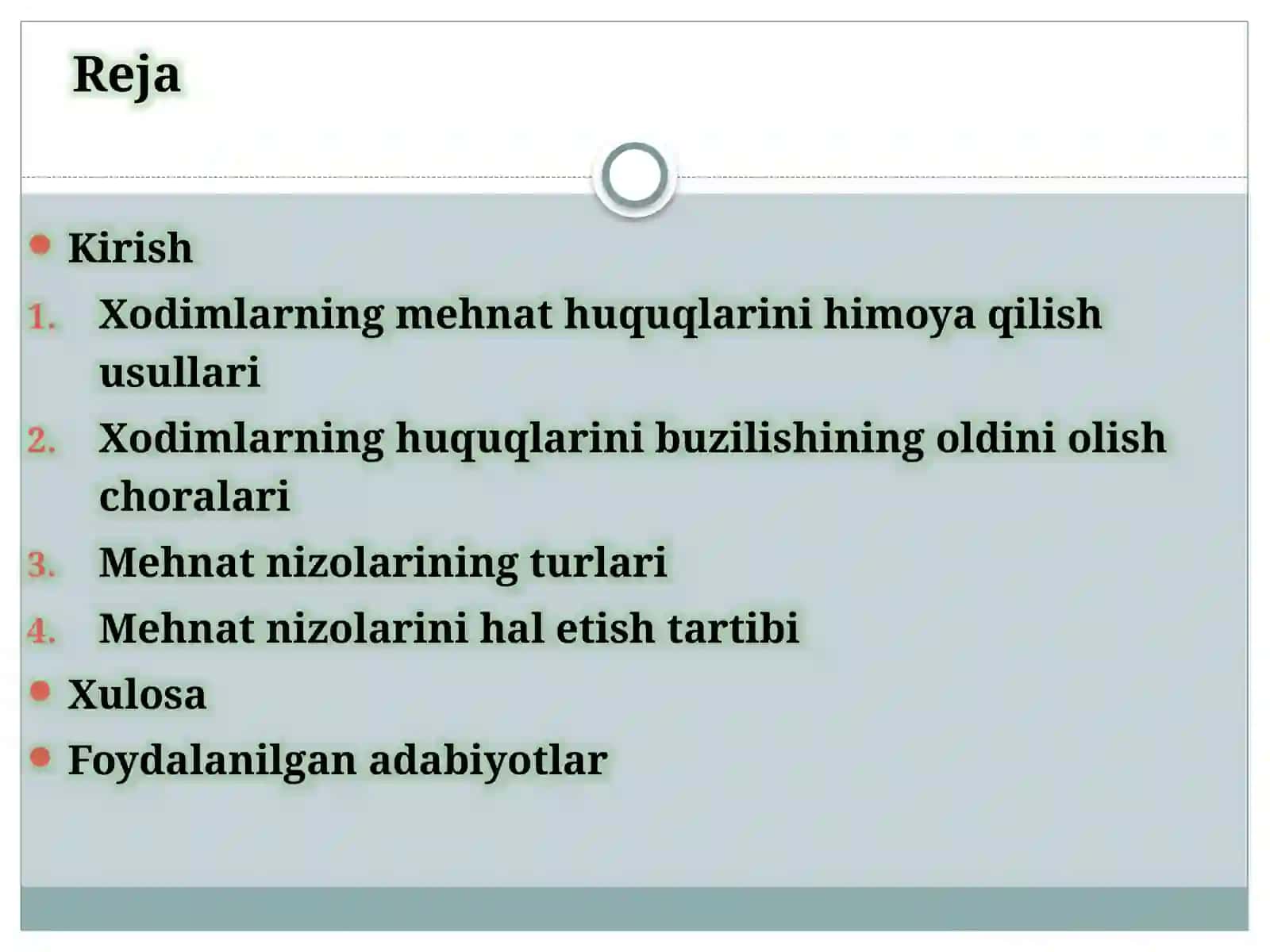 Xodimlarning mehnat huquqlarini himoya qilish 2