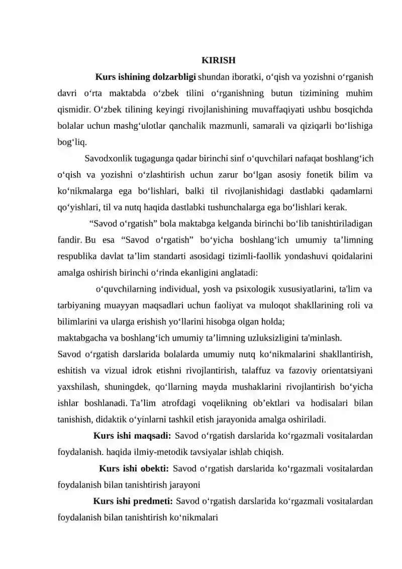 Savod O‘rgatish Darslari 2