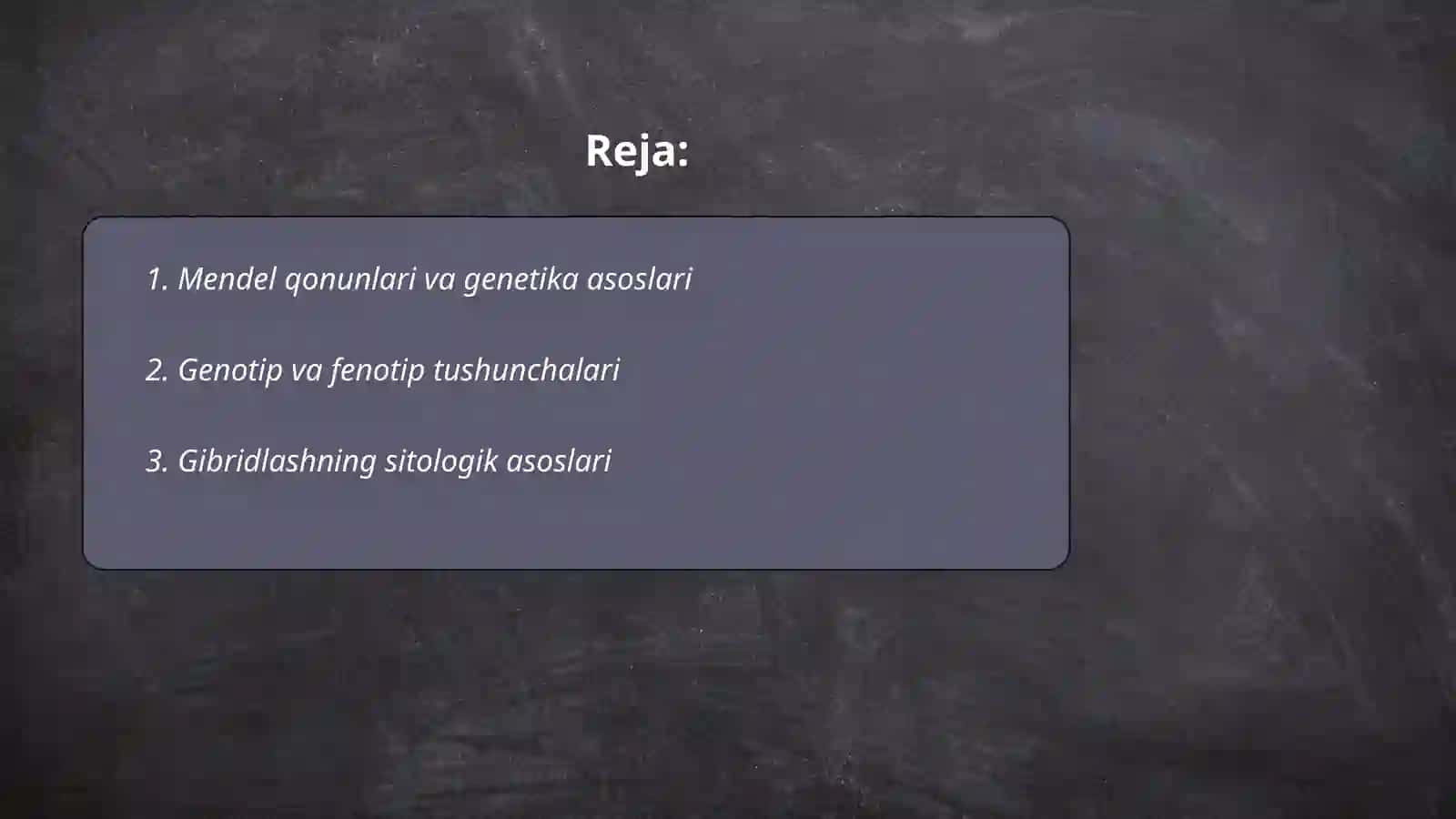 Mendelning 1 va 2 qonunlarining sitologik asoslari 2