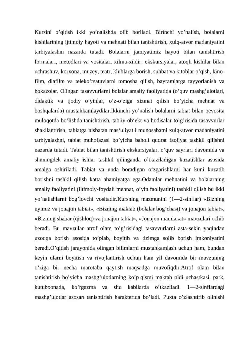 Atrofdagi O'lamni Ongli Idrok Etish 2