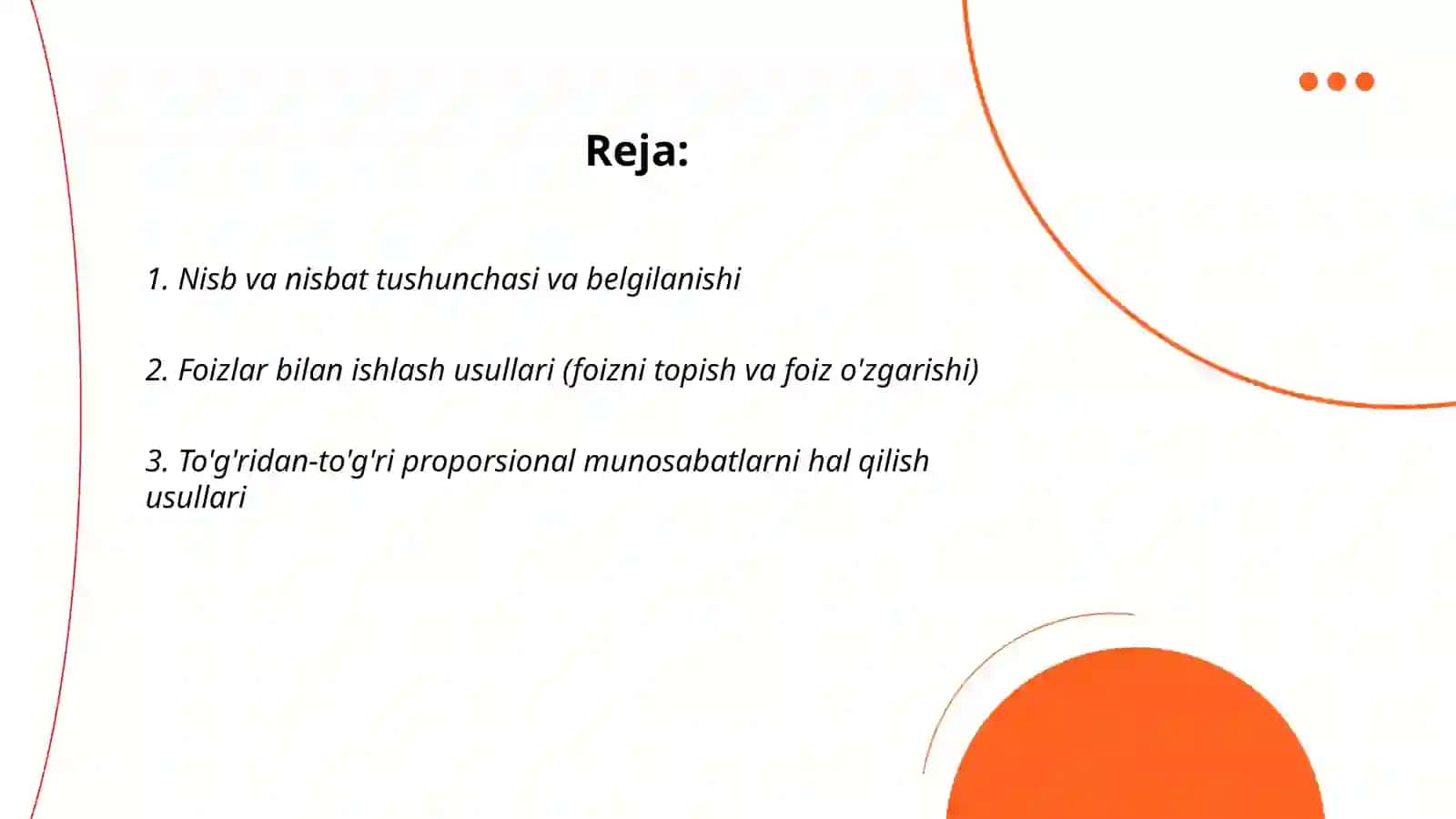 Nispiy miqdorlardan foydalanish usuli 2