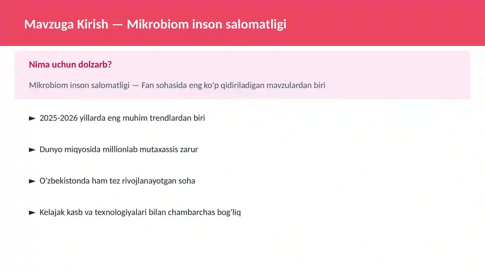 Mikrobiom inson salomatligi 2