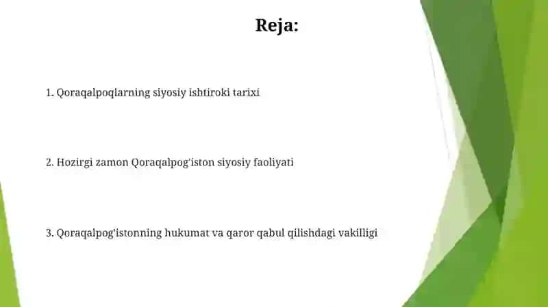 Qoraqalpoqlar siyosiy jarayonlarda 2