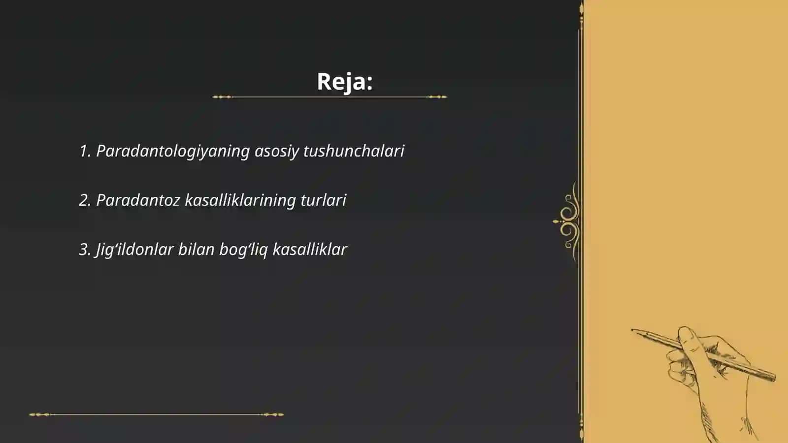 Paradantalogiyada OITS 2