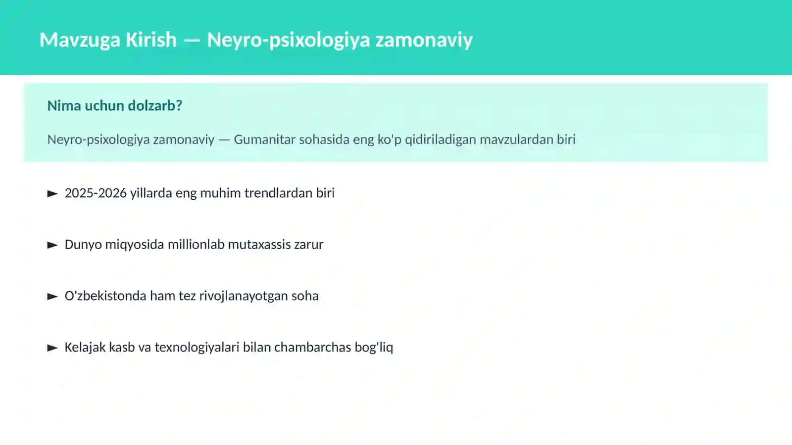 Neyro-psixologiya zamonaviy 2
