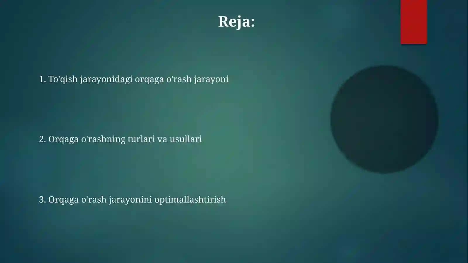 To'qish jarayonidagi orqaga o'rash jarayoni 2
