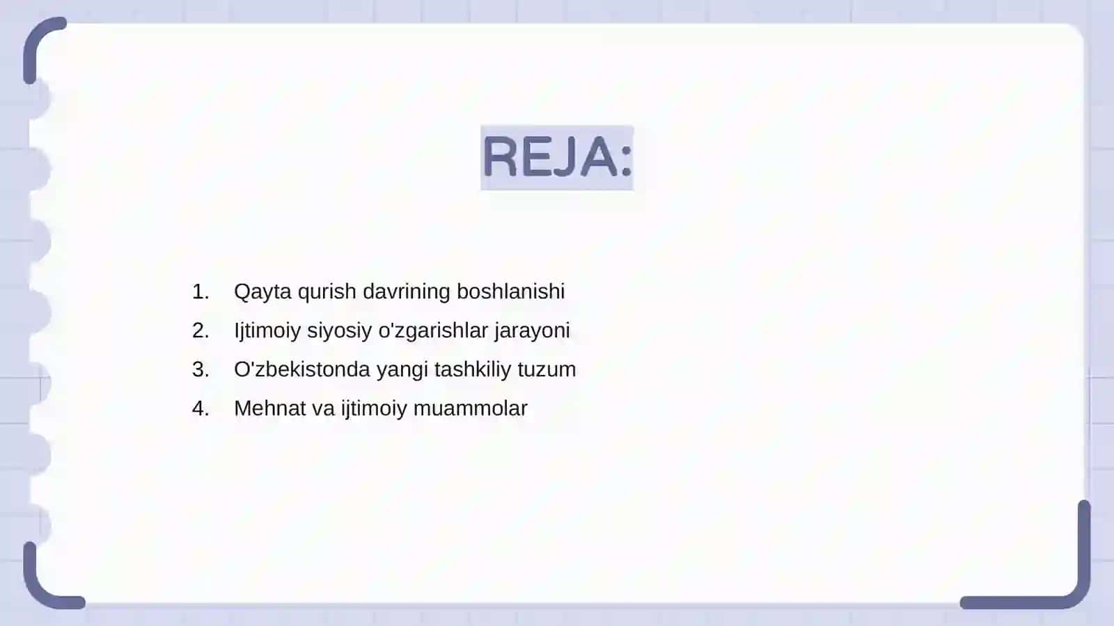 Qayta qurish yillarida Oʻzbekistonda ijtimoiy siyosiy vaziyat 2
