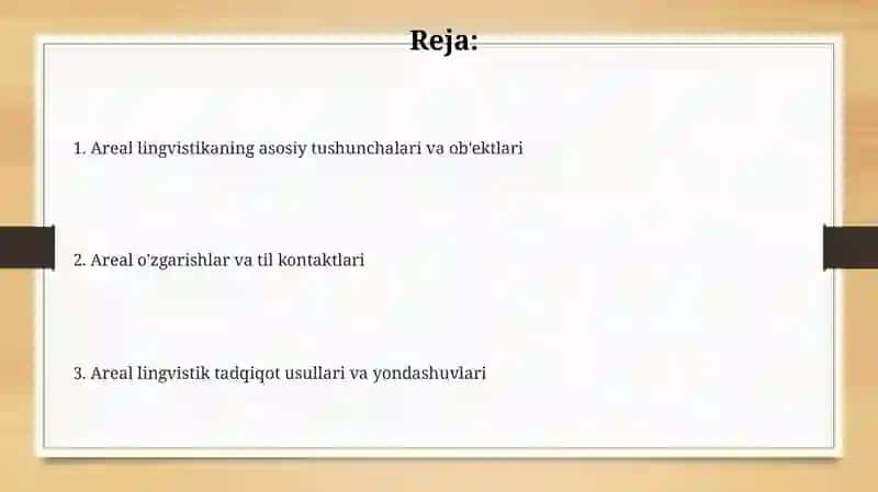 Areal lingvistika ob'ektlari 2