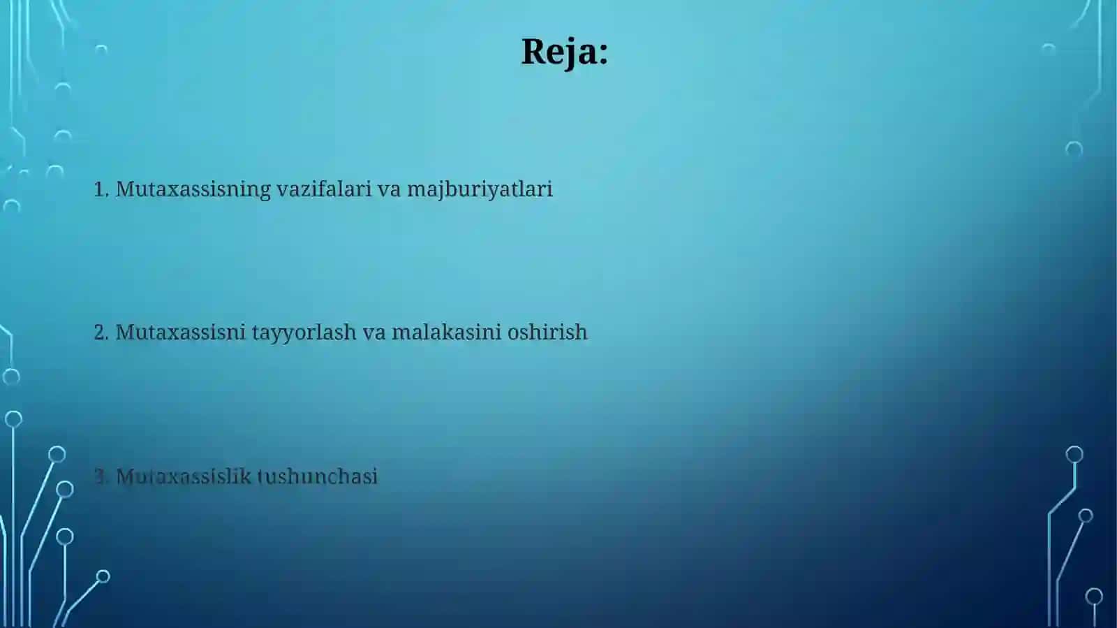 Mutaxasissning o'zbekcha taqdimotnutqi 2