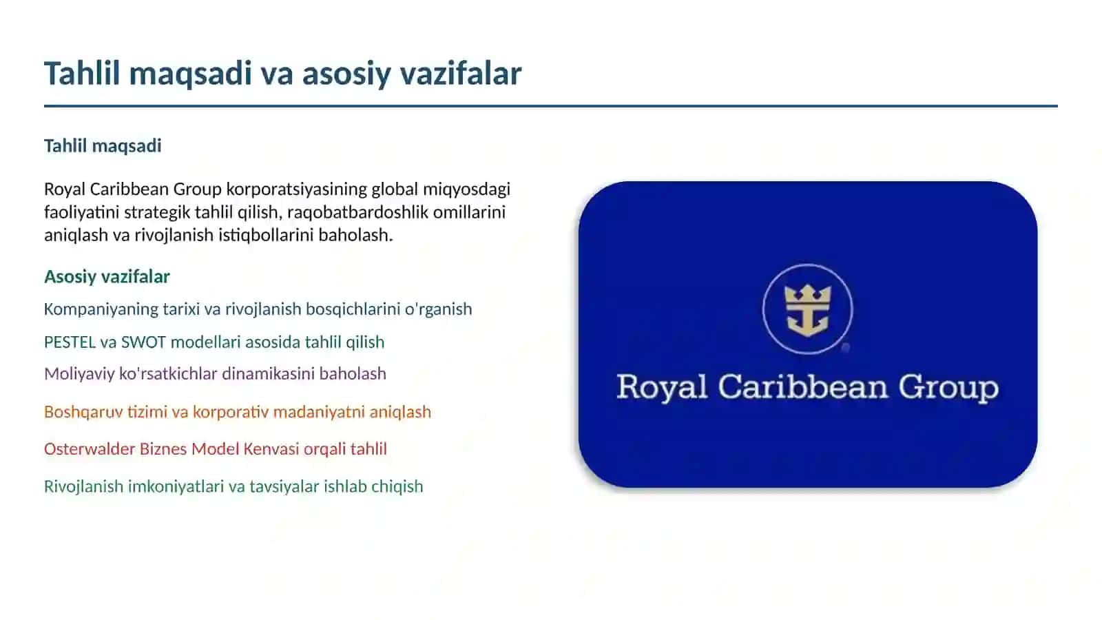 Royal Carribean Korporatsiyasi 2