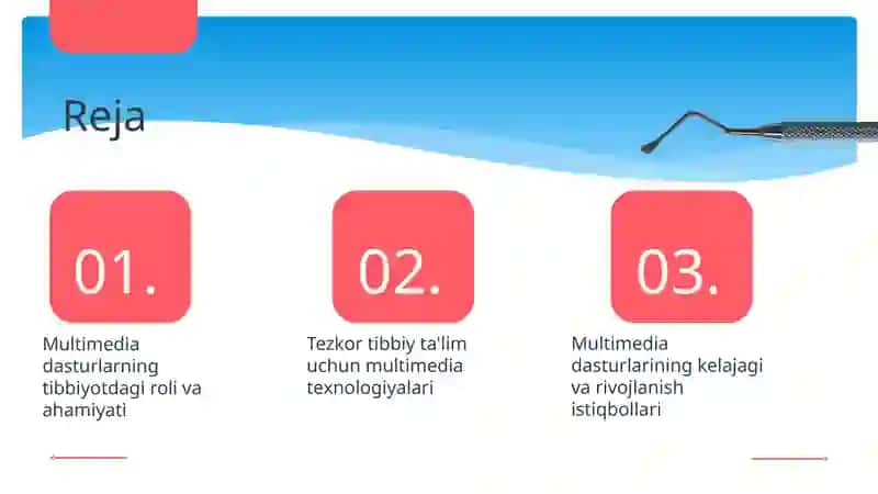 Tibbiyotda multimedia dasturi bo'yicha 2