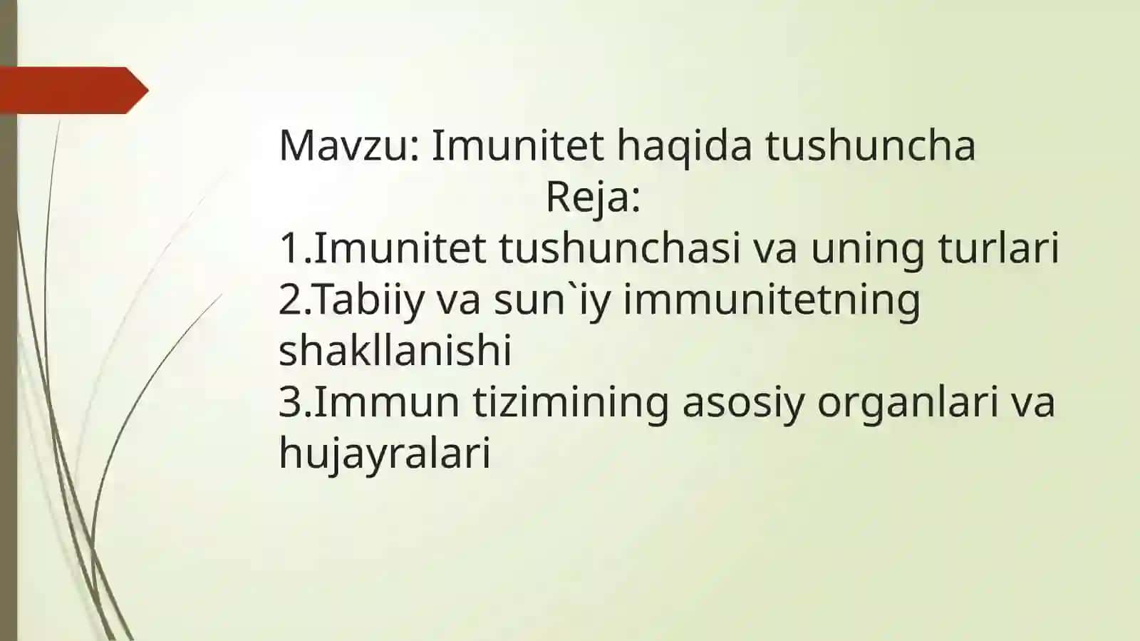 Imunitet haqida tushuncha 2