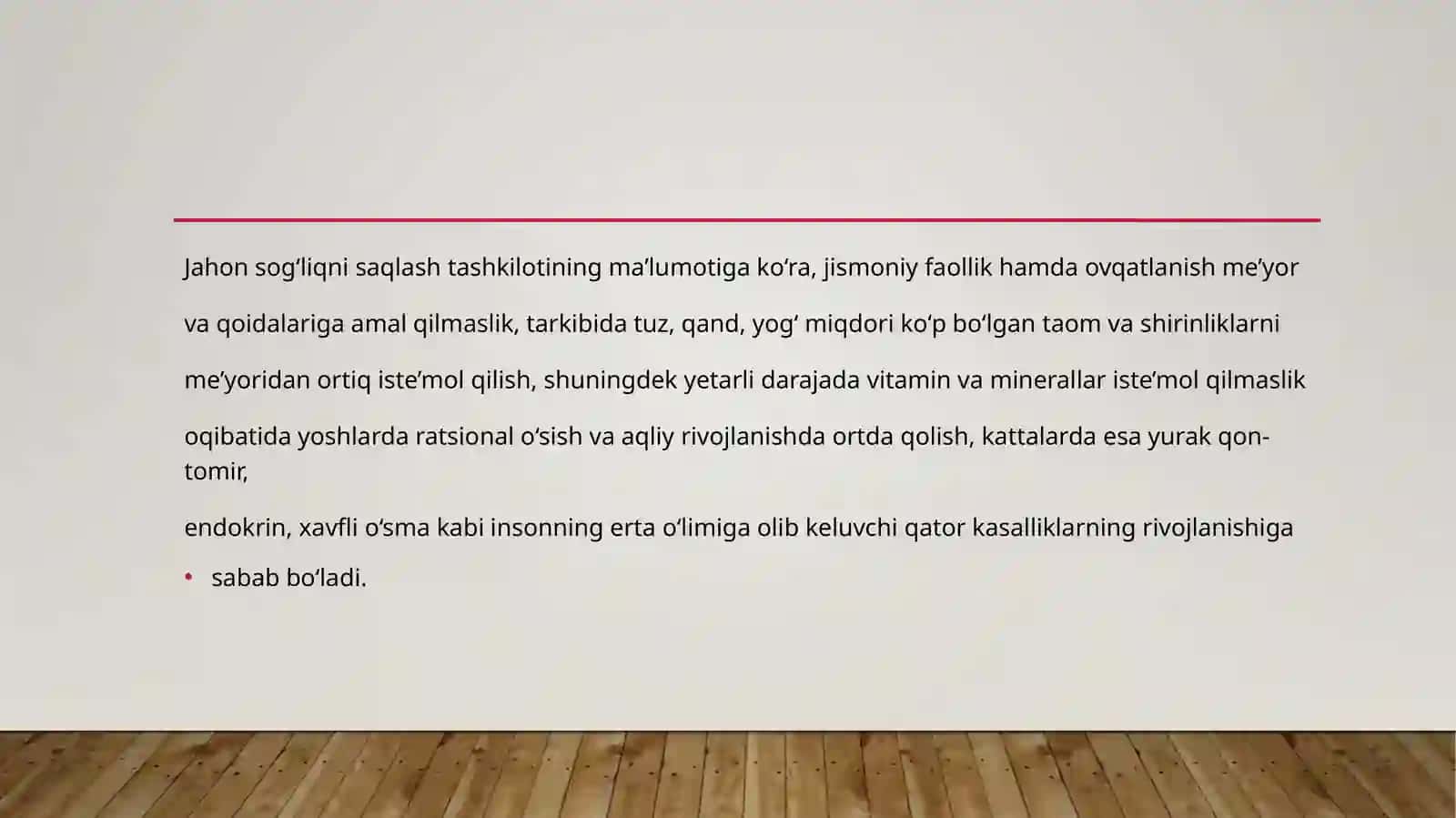 Ratsional ovqatlanishning ilmiy asoslari. 2