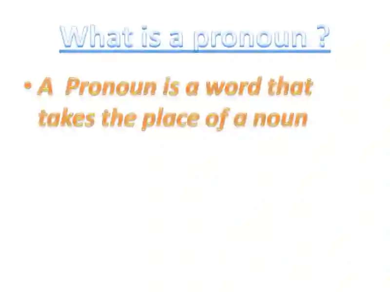Personal Pronouns 2