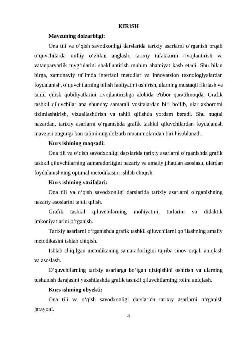 Ona tili va o‘qish savodxonligi darslarida tarixiy asarlarni o‘rganish 2