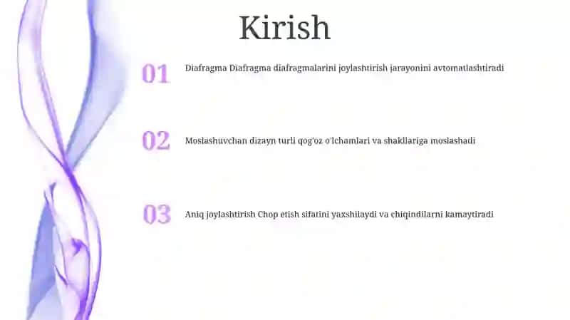 Diafragma Chizmalarini Joylashtirishni Avtomatik Ravishda O'Zgartirish 2