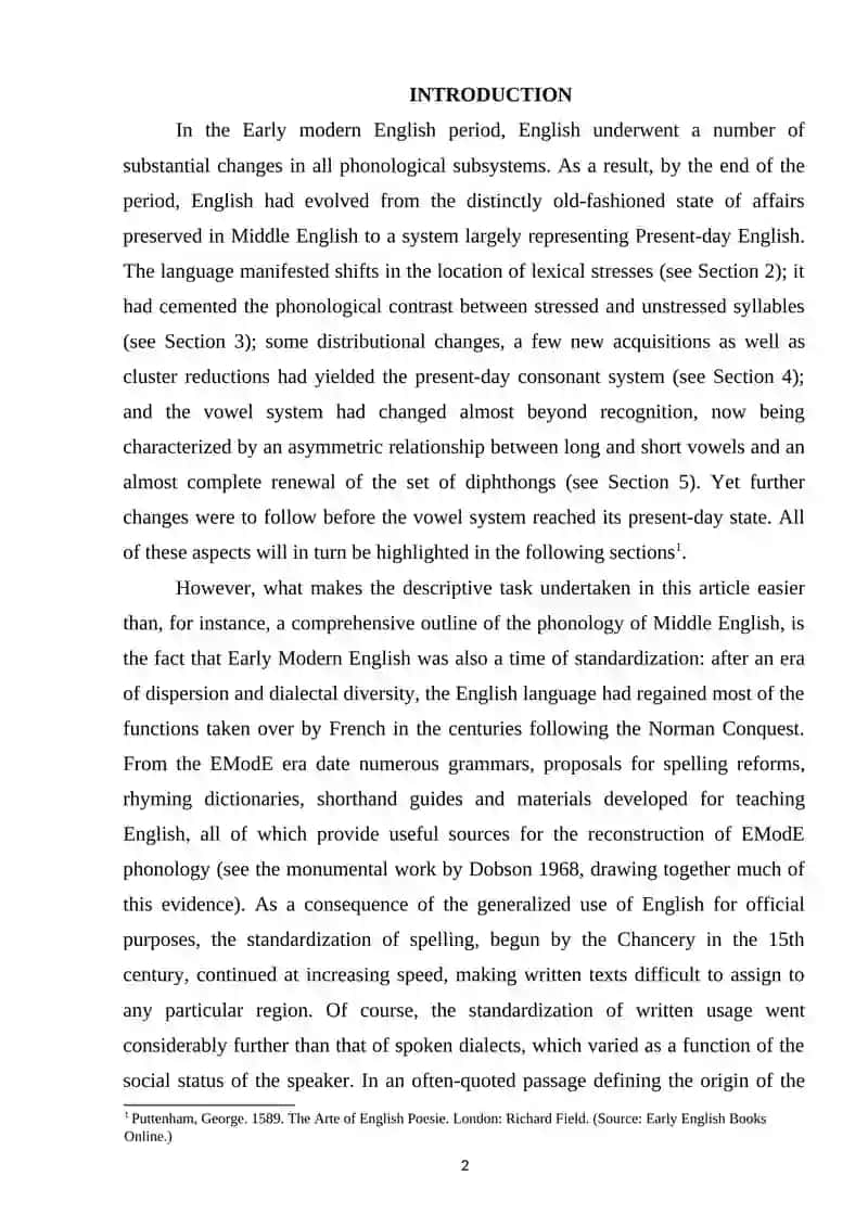 SOUND CHANGES IN EARLY MODERN ENGLISH 2