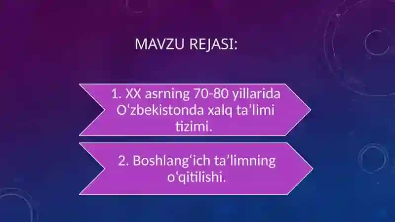 XX asrining 70-80 yillarida O‘zbekiston ta’lim tizimi 2