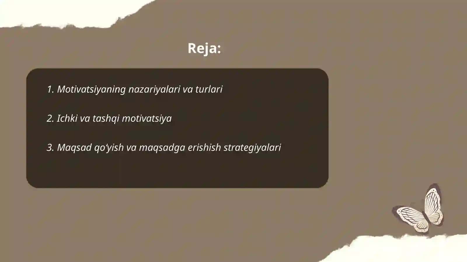 Faoliyat va Motivatsiya 2