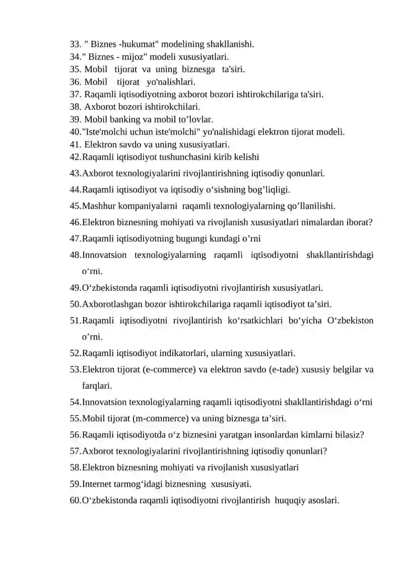 Raqamli iqtisodiyot tushunchasi 2