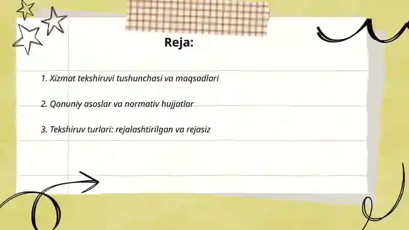 Xizmat tekshiruvi 2