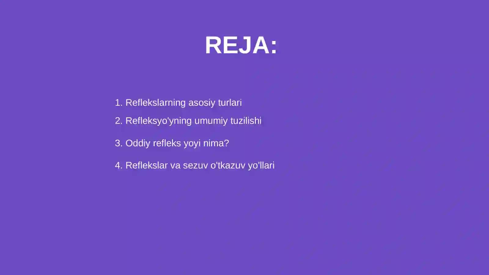 Oddiy refleks yoyi, Sezuv o'tkazuv yo'llari 2