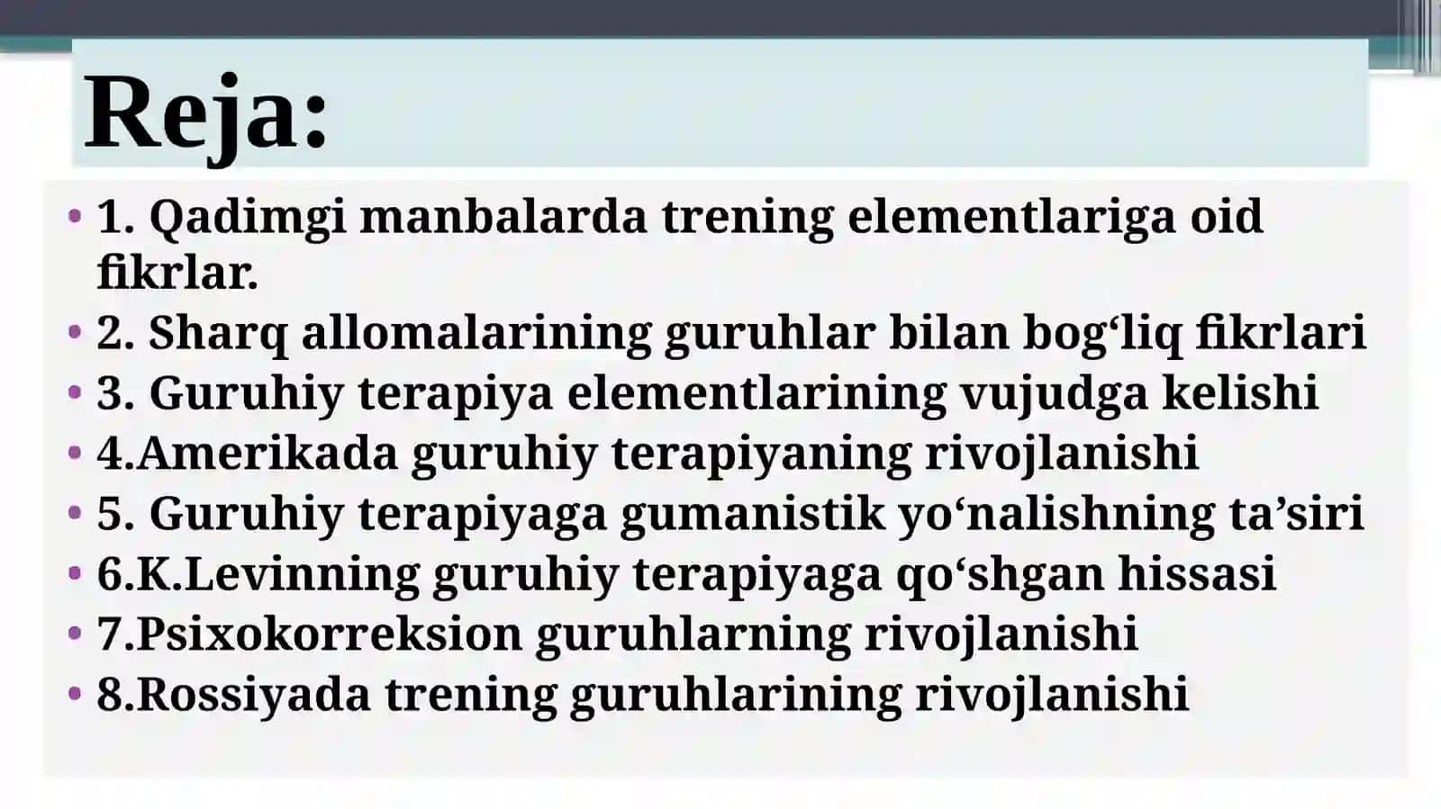 Sharq allomalarining guruhlar bilan bog‘liqligi 2