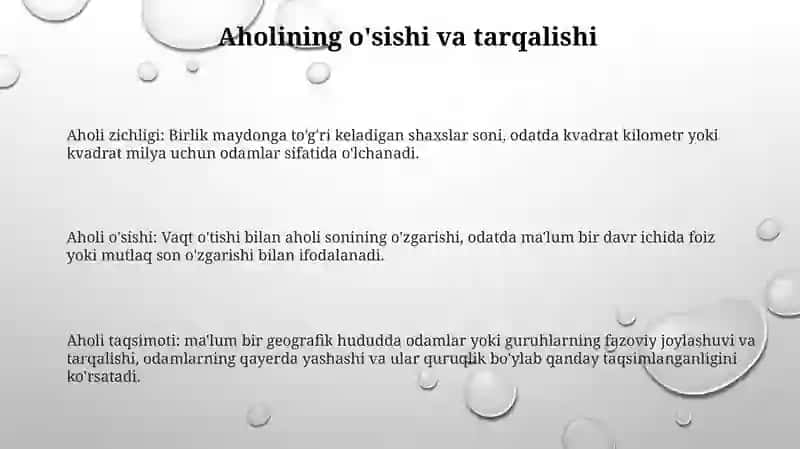 Xx Asrda Aholi Geografiyasi 2