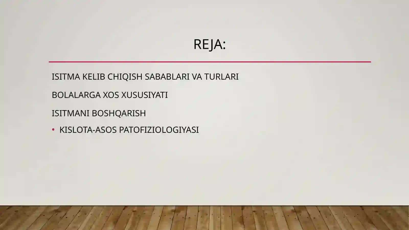 Isitma patofiziologiyasi 2
