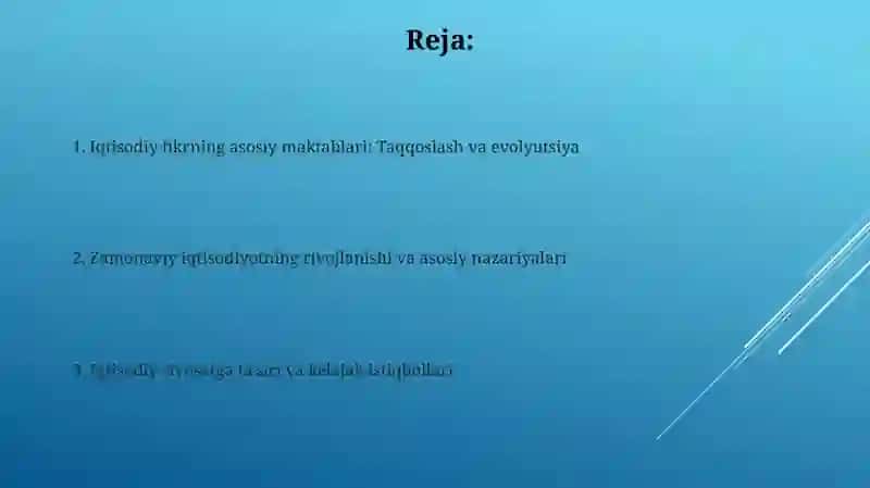 Iqtisodiy fanlarning rivojlanish tarixi 2