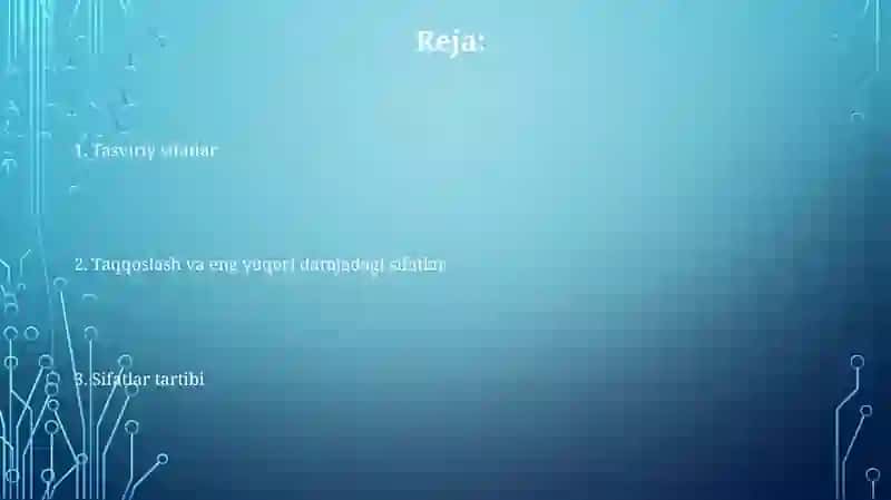 Tasviriy sifatlar 2