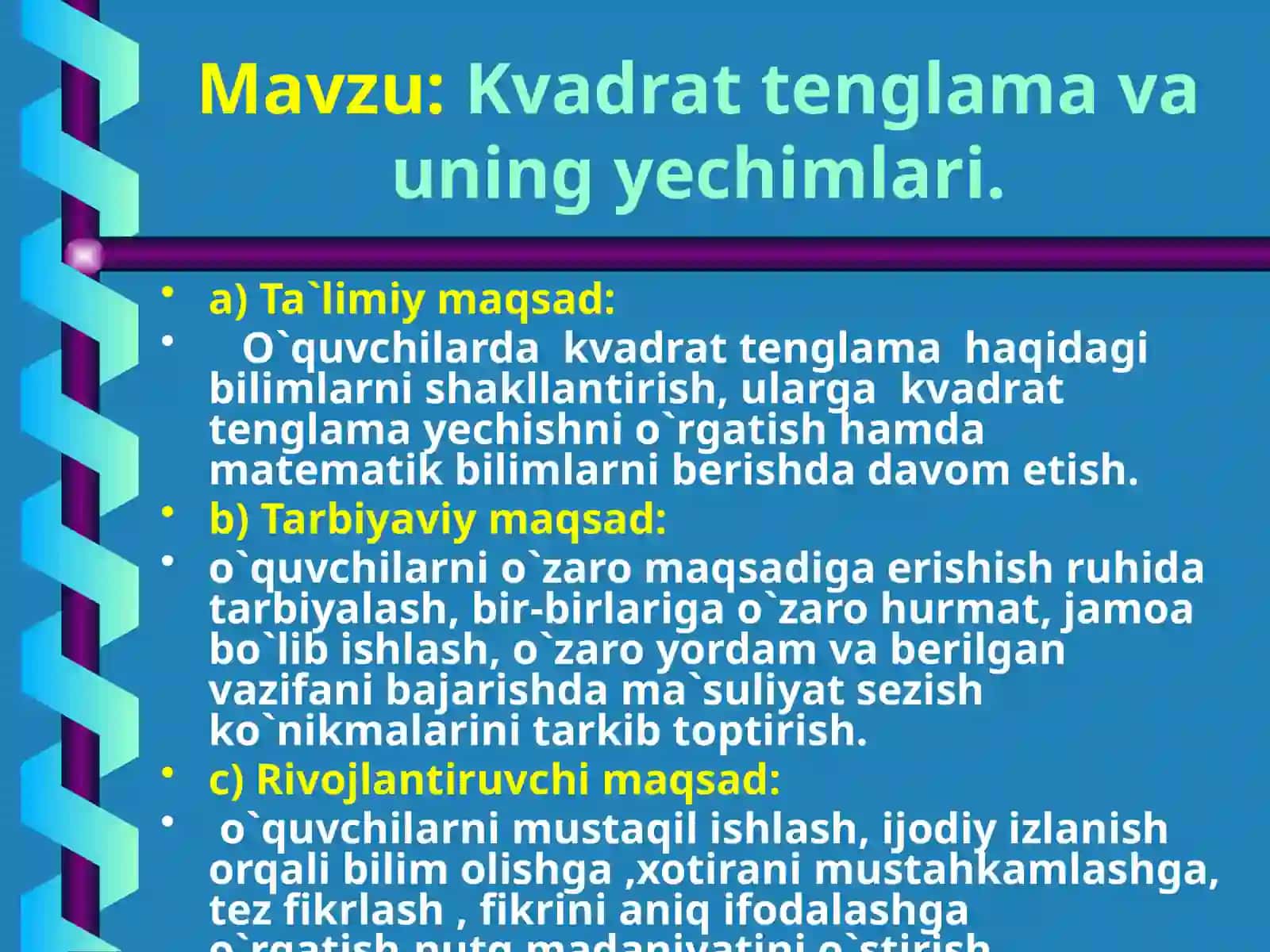 Kvadrattenglamavauningyechimlari 2