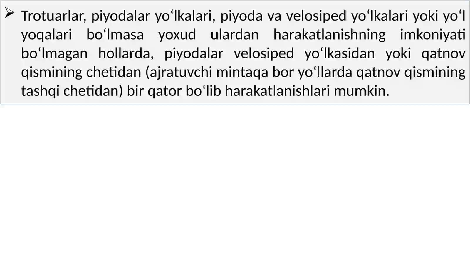 Piyodalarning majburiyatları 2