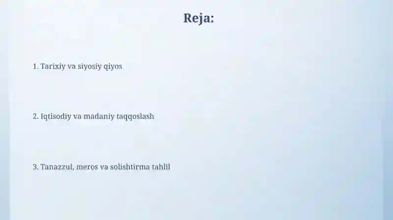 Buxoro xonligi va min sulolasini taqqoslash 2