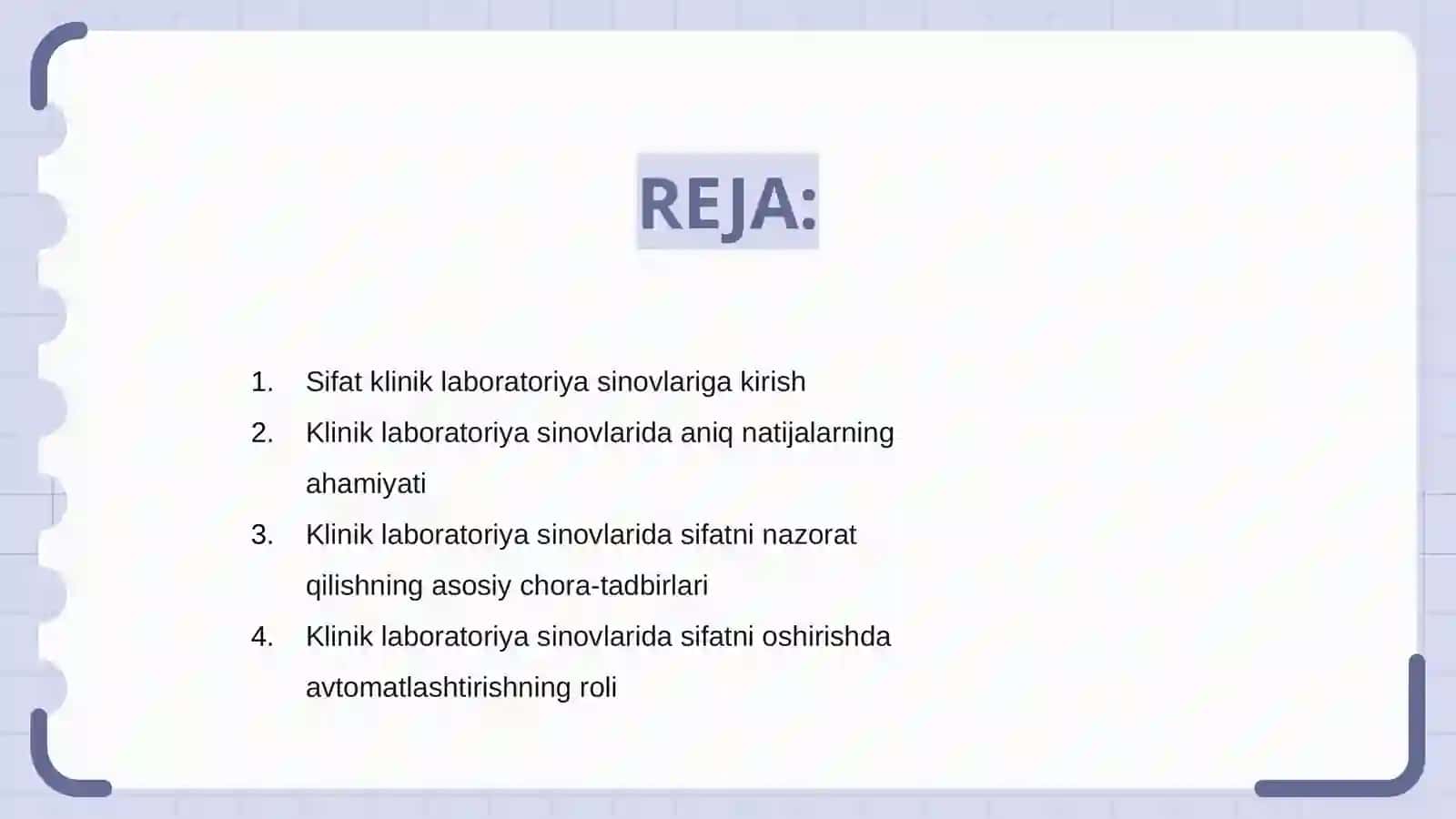 Sifat klinik laboratoriya tekshiruvi 2