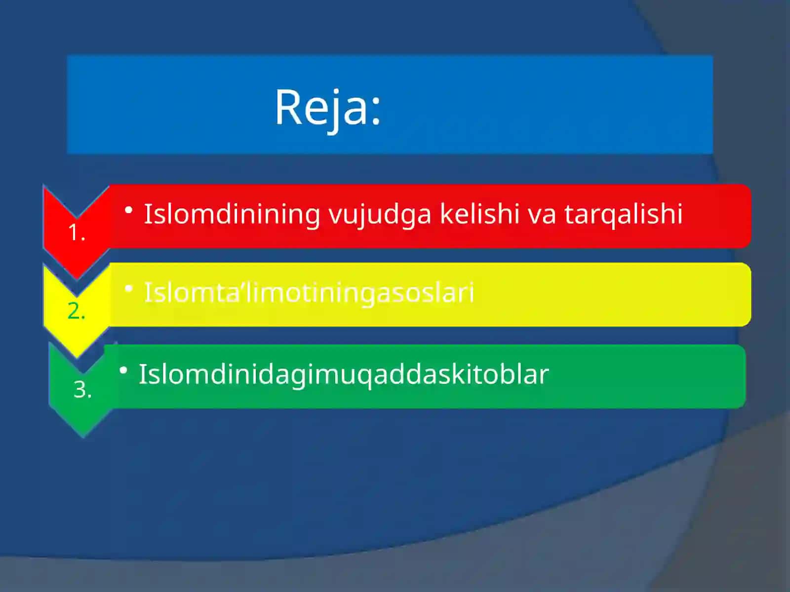 Islom ta'limoti asoslari 2