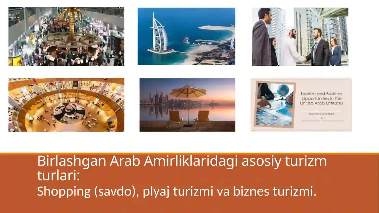 Birlashgan Arab Amirliklari turizmi va O‘zbekiston-Amirliklar Strategik Hamkorligi 2